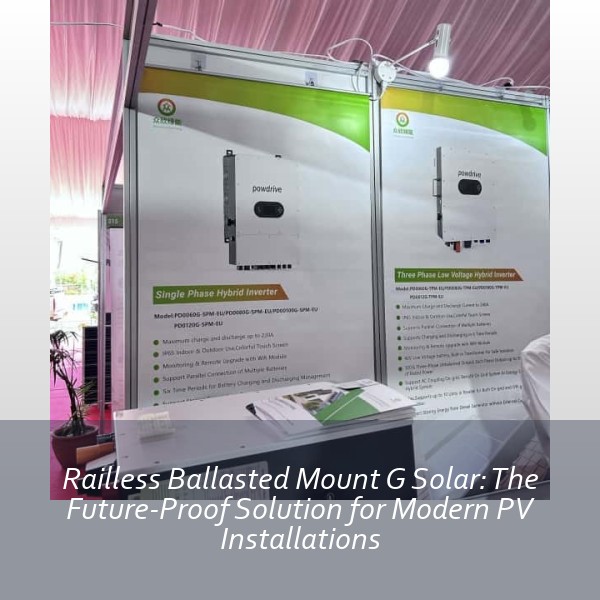 Railless Ballasted Mount G Solar: The Future-Proof Solution for Modern PV Installations
